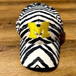 Vintage Zubaz University of Michigan Wolverines SnapBack Hat